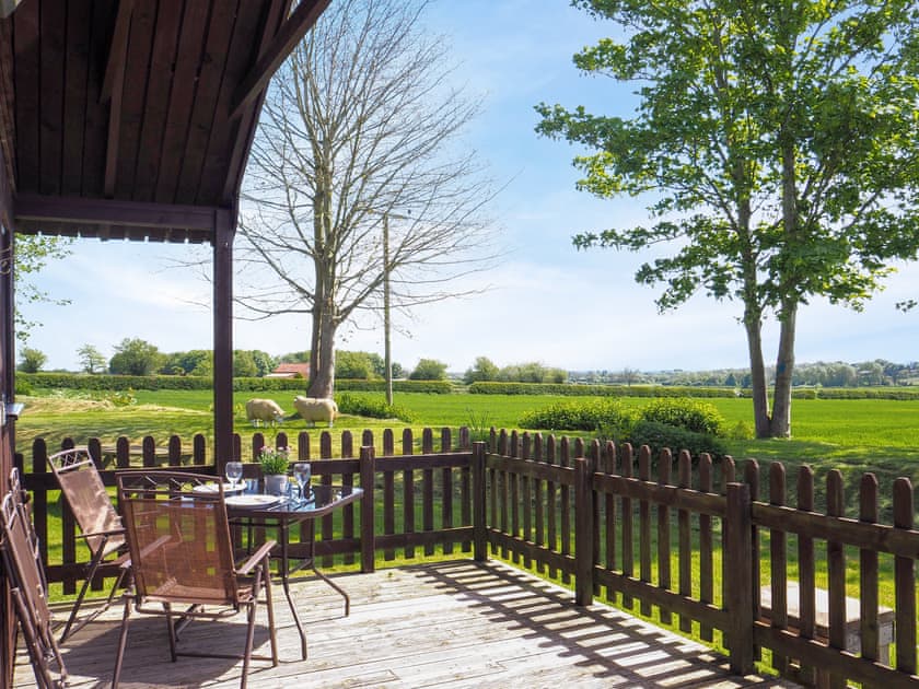 Sitting-out-area | Robin Lodge - Valley View Lodges, Nawton, near Helmsley
