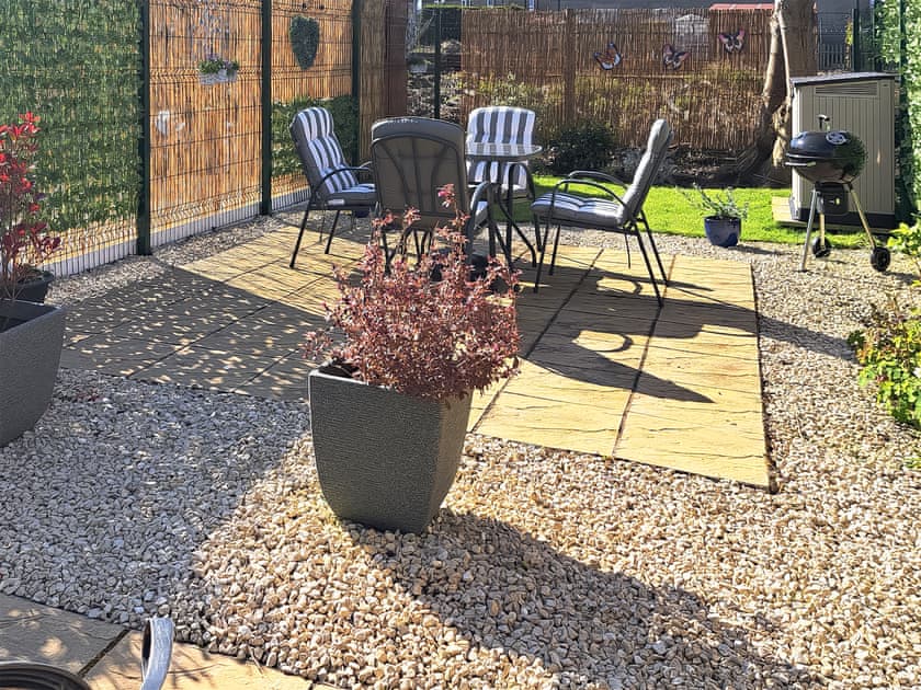 Sitting-out-area | Miners Cottage, Girvan