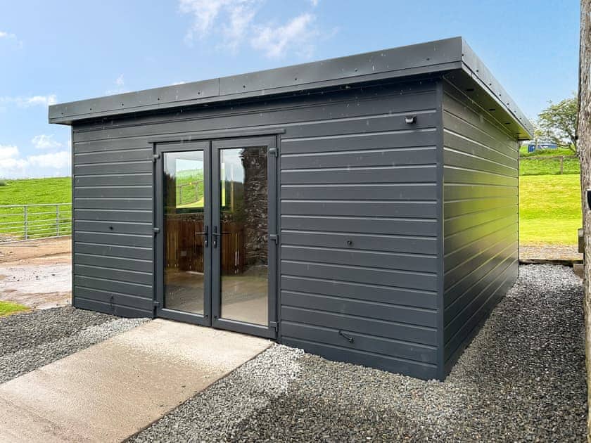 Our new bike store which can safely house up to 17 bikes | High Kirkland Holiday Cottages: Robin’s Nest - High Kirkland Holiday Cottages, Kirkcudbright