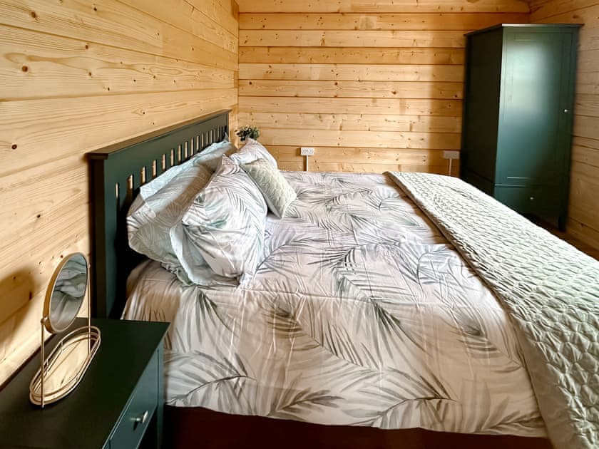 Double bedroom | Wind Hall Log Cabin, Seascale, near Gosforth and Wasdale