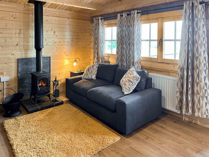 Living area | Wind Hall Log Cabin, Seascale, near Gosforth and Wasdale