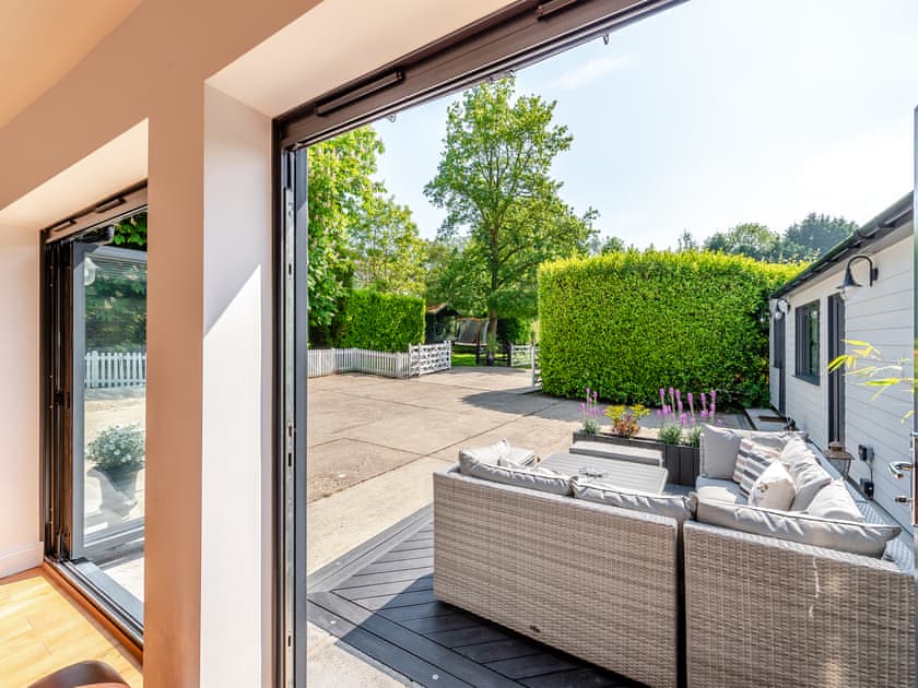 Outdoor area | Foxton Lodge - Harrietsham Retreats, Harrietsham, Maidstone