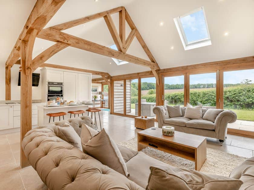 Open plan living space | Walford Lodge - Loxley Park Lodges, Uttoxeter