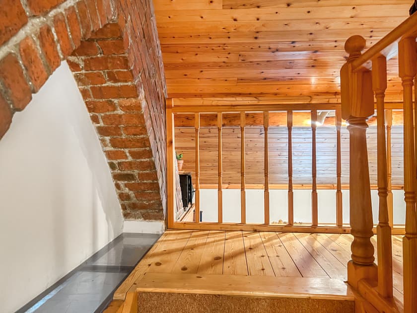 Mezzanine Bedroom entrance  | Creative Afan Valley Home, Blaengwynfi, near Neath