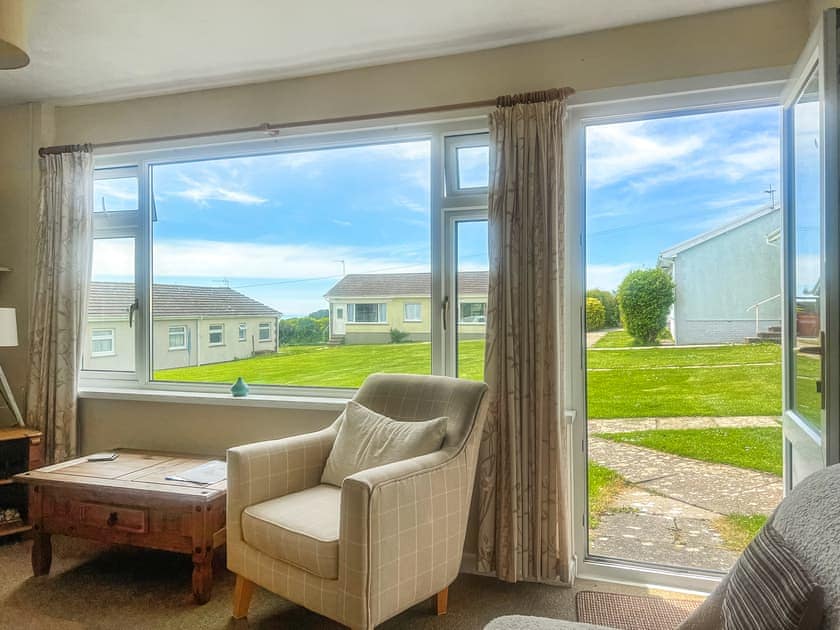 Living area | Westernside Farm Chalet, Horton, near Swansea