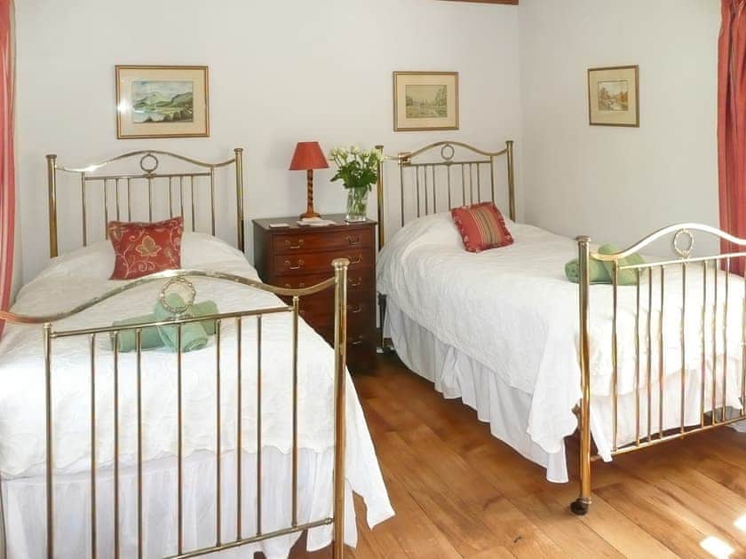 Twin bedroom | Dove Cote House - Webbery Manor Estate, Webbery, near Bideford