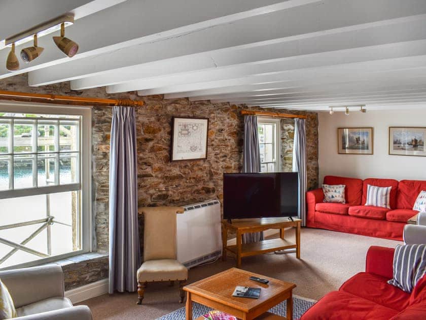 Living area | Corner Cottage - Portmellon Fishermans Cottages, Portmellon