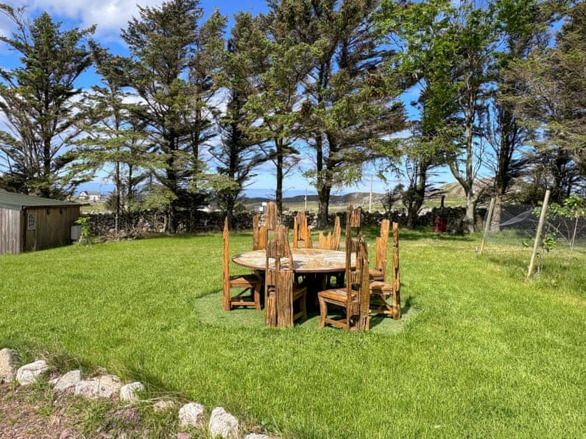 Sitting-out-area | Coastal Cabin, Oldshoremore, near Lochinver