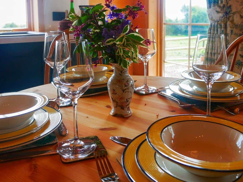 Dining Area | Stable Lodge at Greenacre, Bromyard