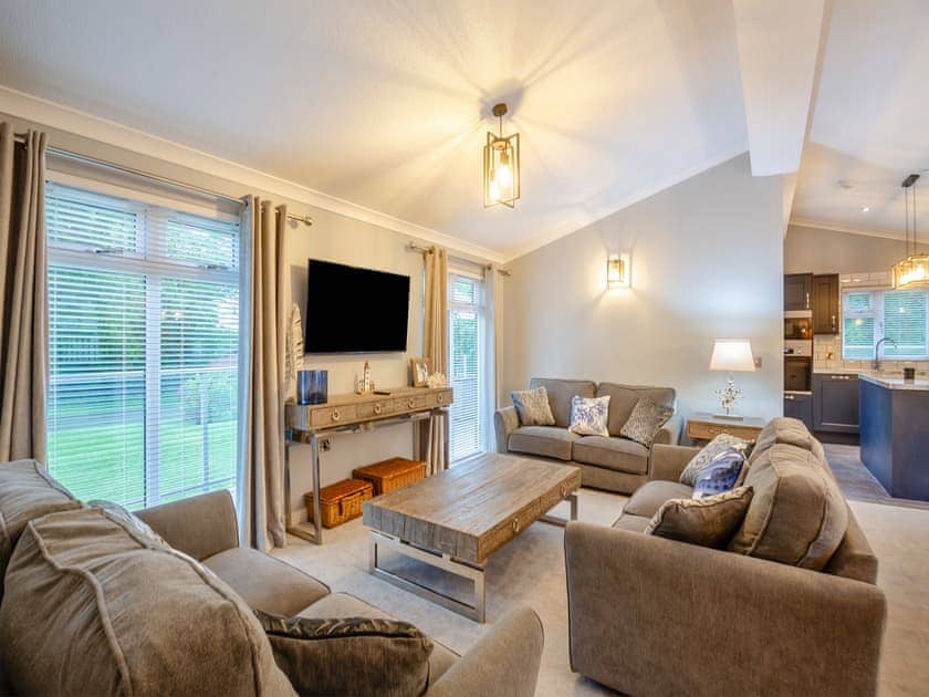 Living area | Lodge Twenty Six, Pwllheli