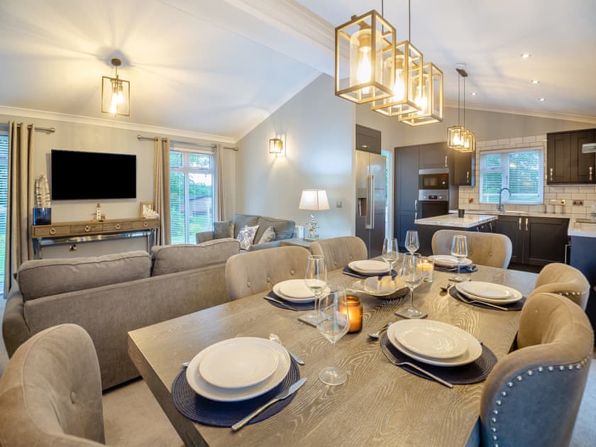 Open plan living space | Lodge Twenty Six, Pwllheli