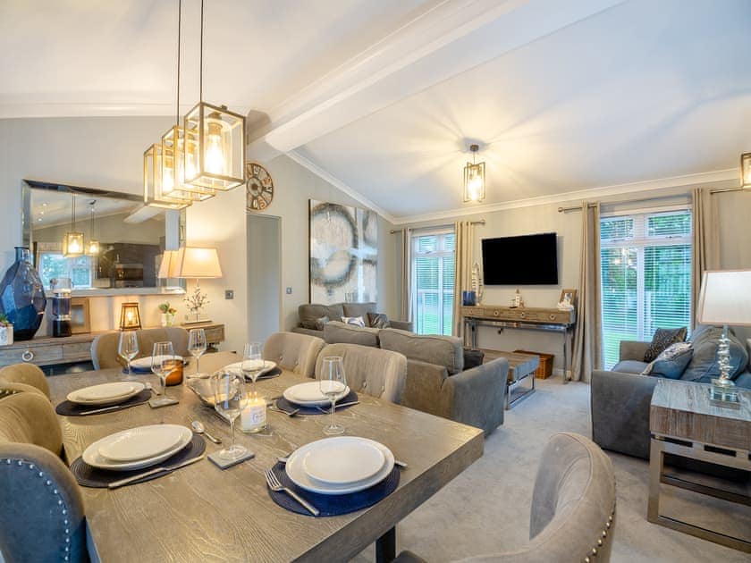 Open plan living space | Lodge Twenty Six, Pwllheli