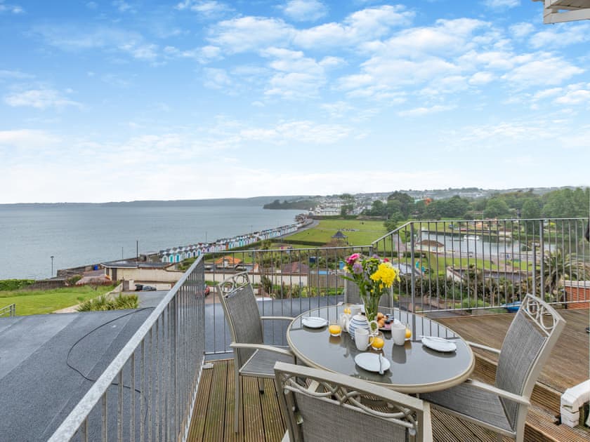 Large wrap-around balcony | 7 Vista Apartments - Vista Apartments, Paignton