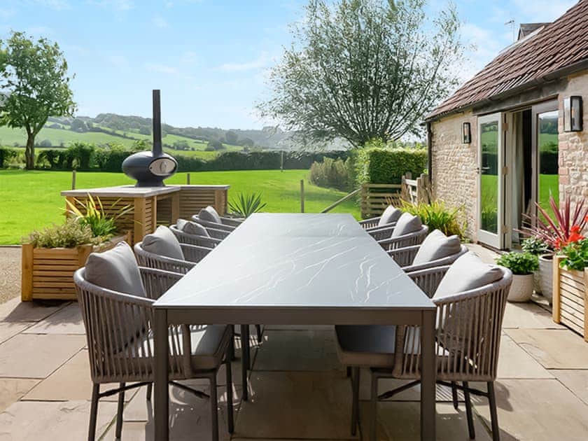 Patio | Budding - Lower Ledge Farm, Doynton, near Bath