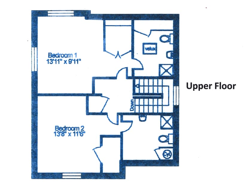 Upper floor plan | Bramblebank, Ambleside