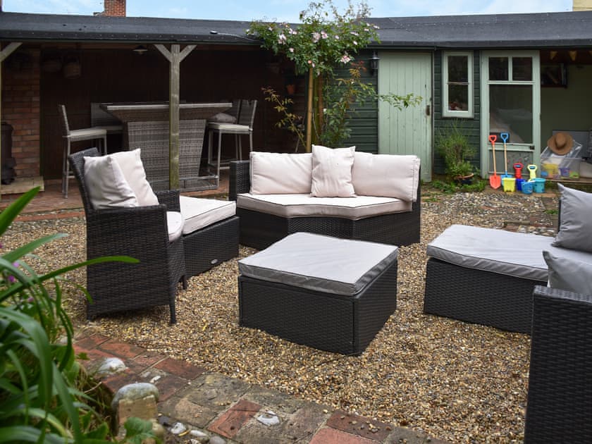 Outdoor area | Capri Cottage, Winterton-on-Sea