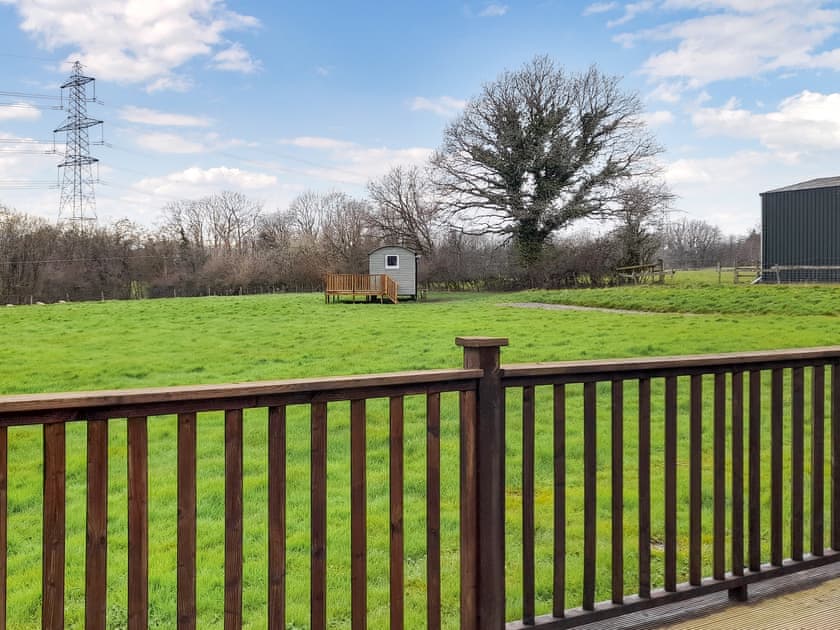 View | The Shepherd’s Hut at Calvesfield Shaw - Chilsham Farm Nurseries, Herstmonceux, near Hailsham