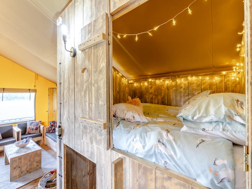 Bedroom | Muntjac - Hawthorns Glamping, Foxley, near Dereham