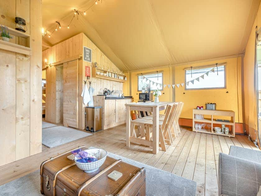 Open plan living space | Fallow - Hawthorns Glamping, Foxley, near Dereham