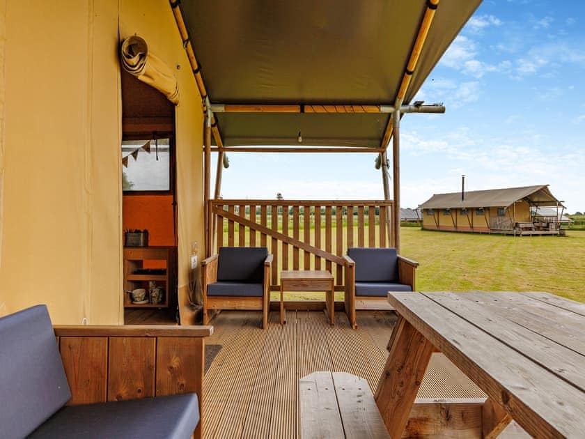 Sitting-out-area | Fallow - Hawthorns Glamping, Foxley, near Dereham