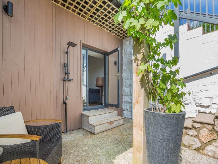 Terrace | Beach Front Apartment, Rhos-on-Sea