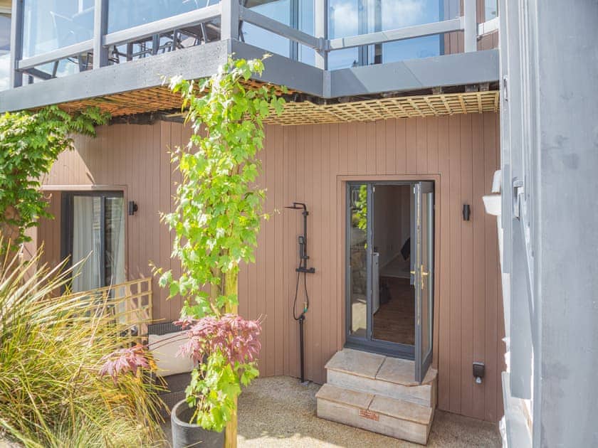 Terrace | Beach Front Apartment, Rhos-on-Sea