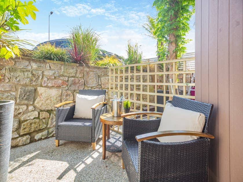 Terrace | Beach Front Apartment, Rhos-on-Sea