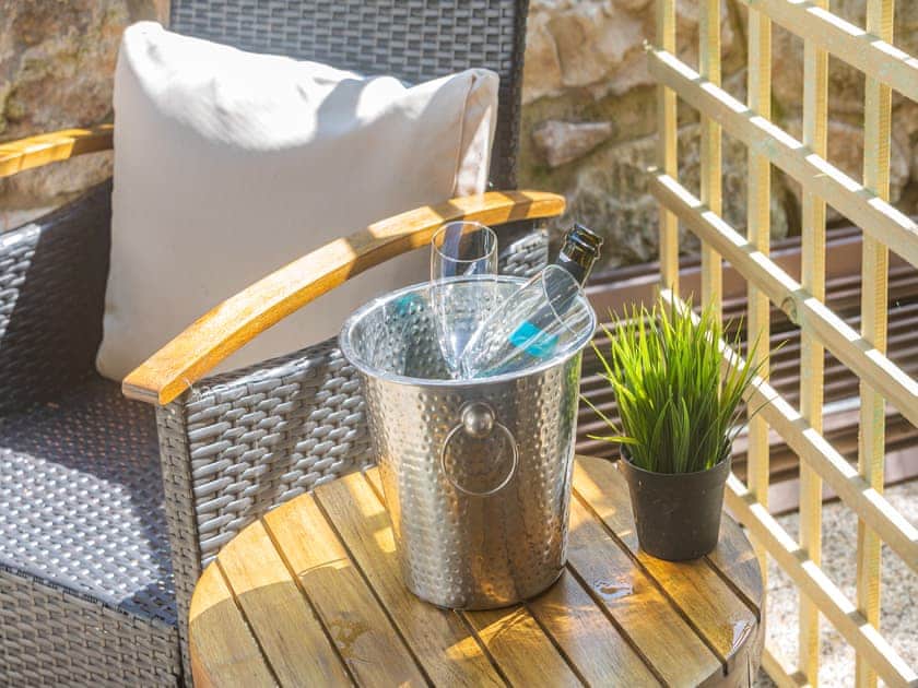Terrace | Beach Front Apartment, Rhos-on-Sea