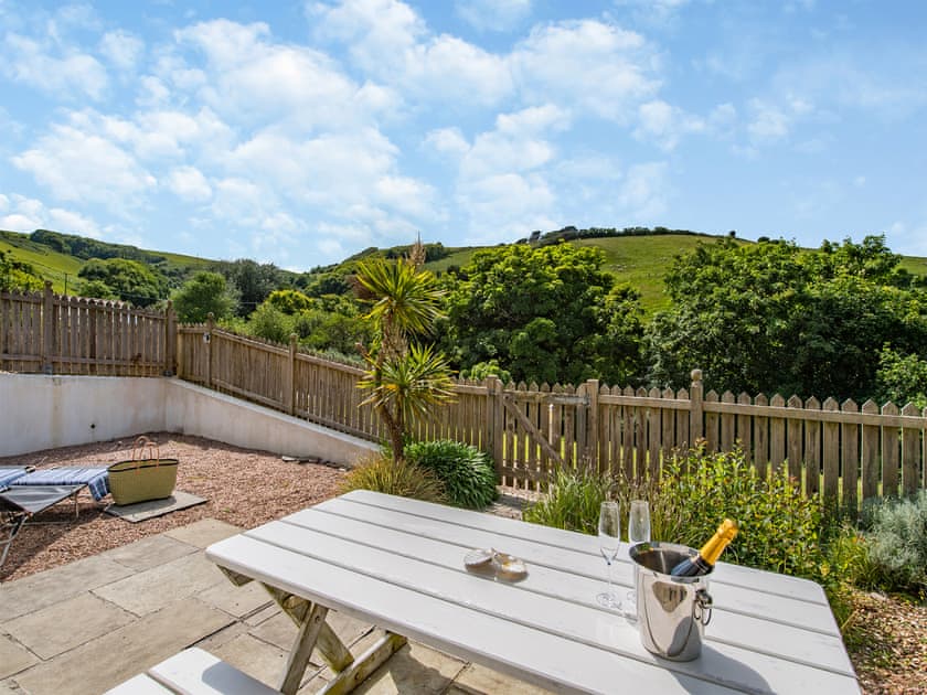 Terrace | Garden Apartment, Hallsands