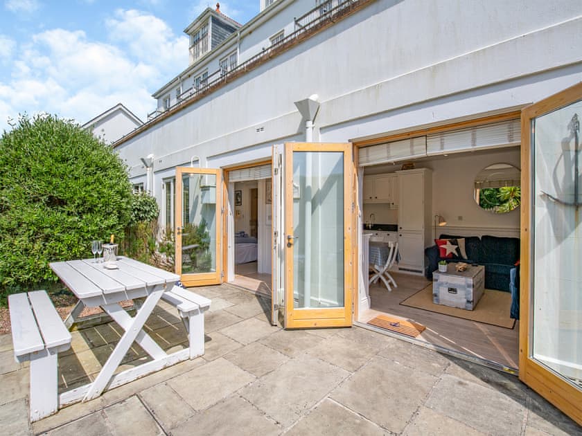 Terrace | Garden Apartment, Hallsands