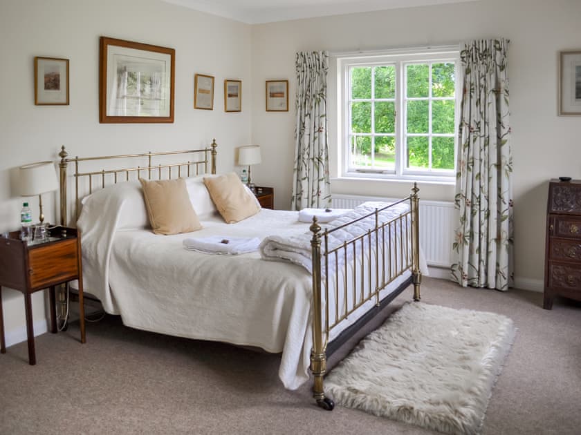 Double bedroom | Glanusk Lodge - Glanusk Estate, Crickhowell