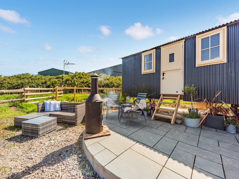 Outdoor area | Little Puffins - Blegberry Farm, Hartland