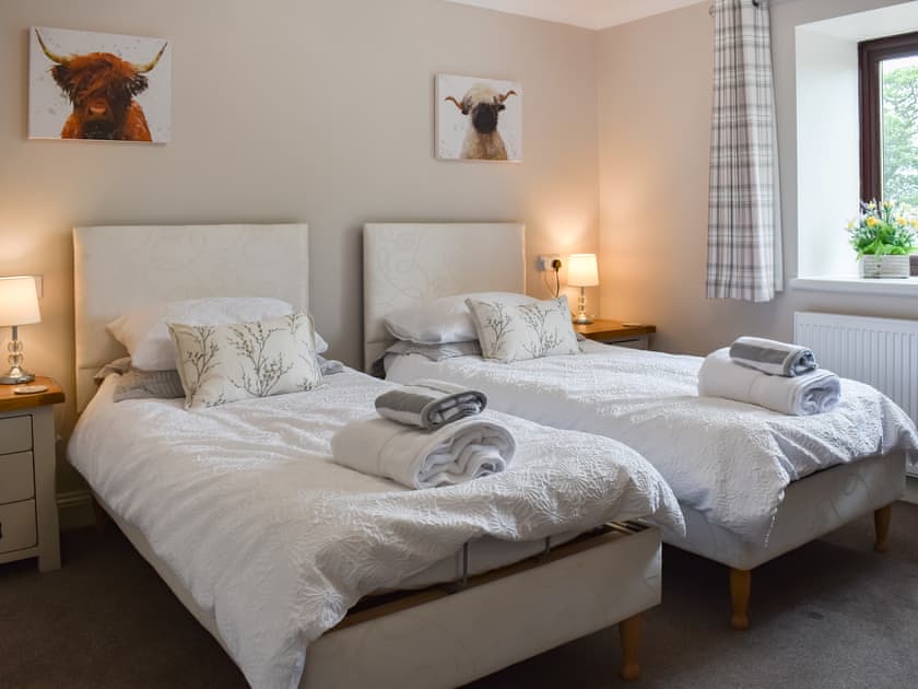 Twin bedroom | The Martins - Irton House Farm, Isel, near Cockermouth