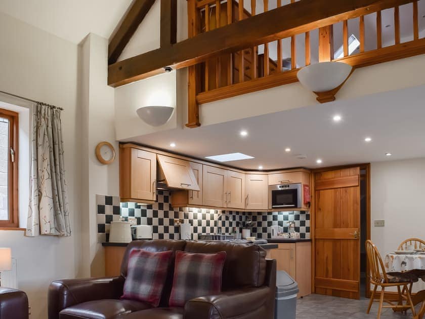 Open plan living space | The Stables - Donative Holiday Cottages, Warton, near Tamworth