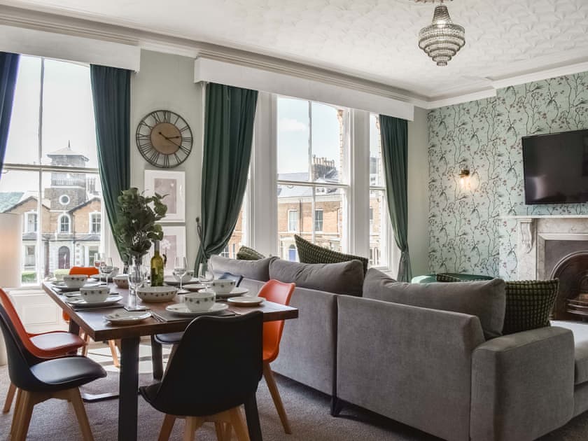 Open plan living space | Apartment 2 - Crescent Apartments, Scarborough