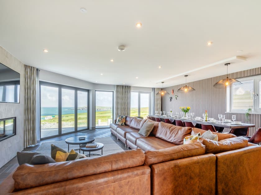 Open plan living space | Ty Ynys - Gwbert Holiday Cottages, Gwbert, near Cardigan
