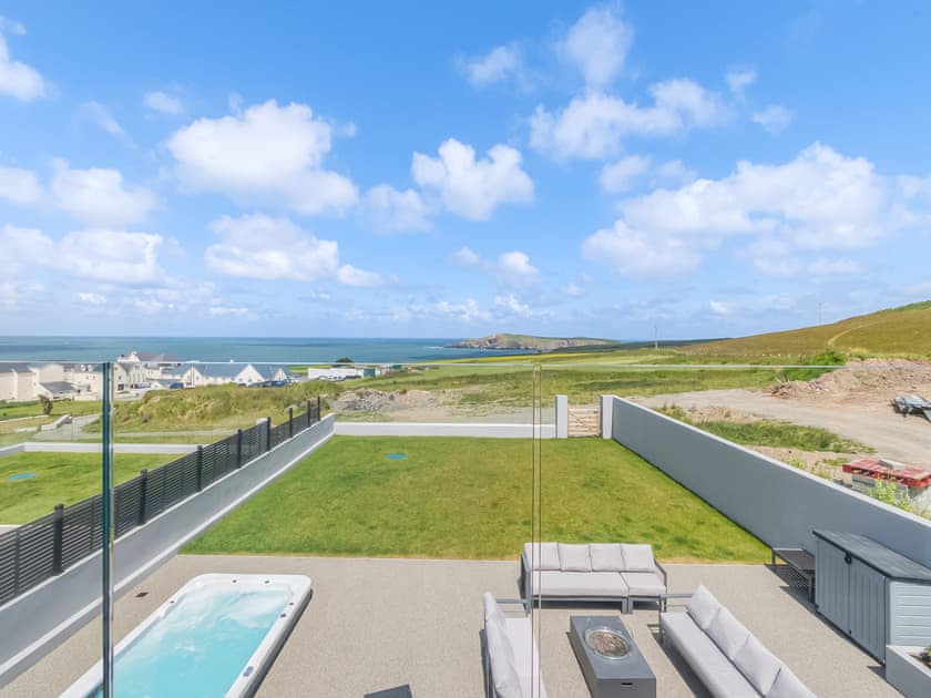 Garden | Ty Ynys - Gwbert Holiday Cottages, Gwbert, near Cardigan