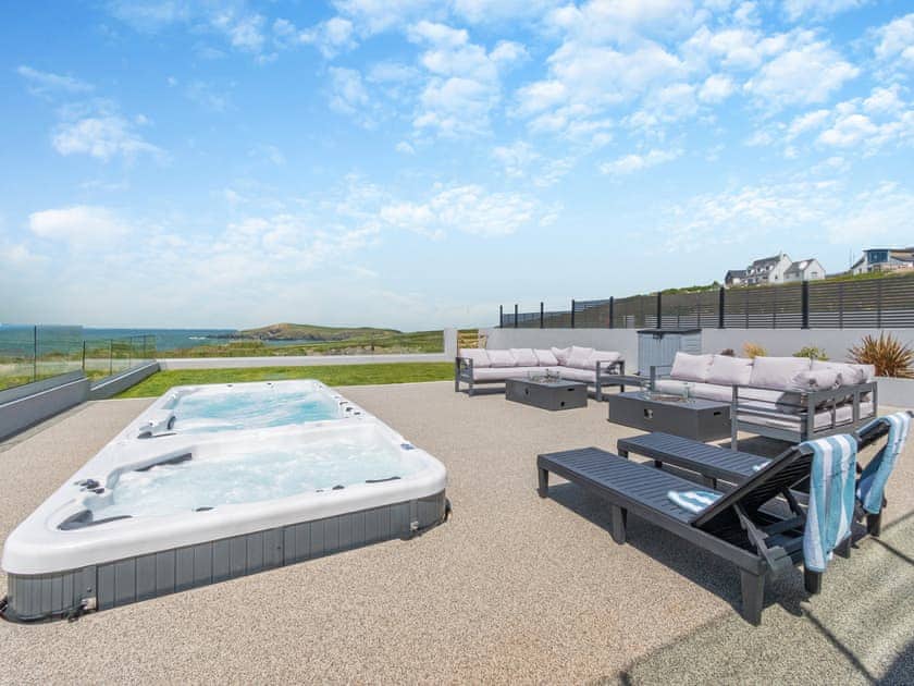 Outdoor area | Ty Mor - Gwbert Holiday Cottages, Gwbert, near Cardigan