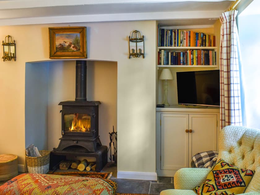 Living area | Hollyhocks Cottage, Hellandbridge, near Bodmin