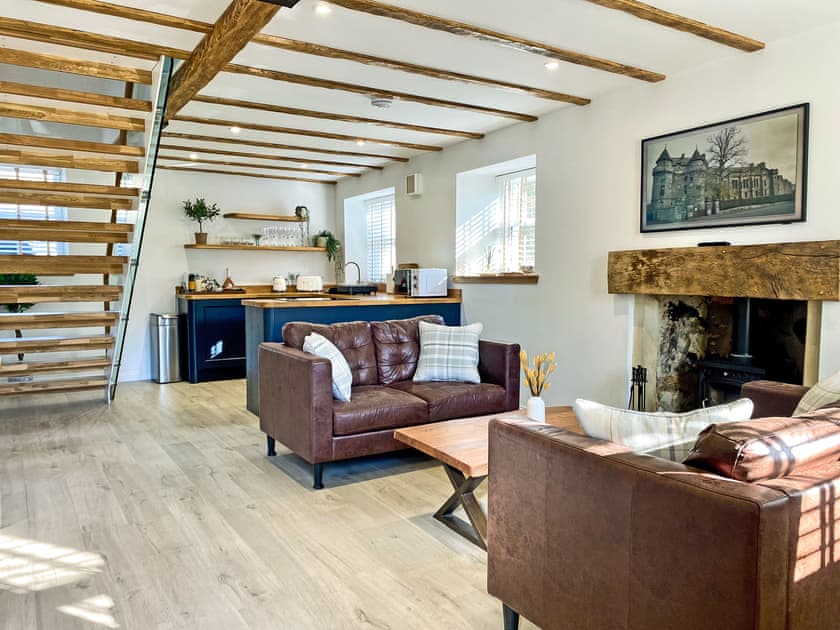 Open plan living space | Ivy Cottage, Falkland, near Cupar