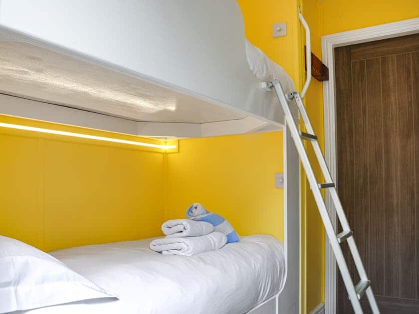 Bunk bedroom | Awel Y Mor - Anglesey Vacations, Penrhos Feilw, near Trearddur Bay