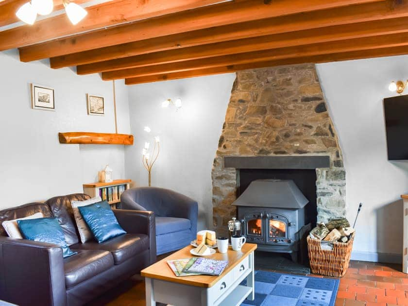 Living area | Old Farm House Cottage - Nanternis Farm, New Quay