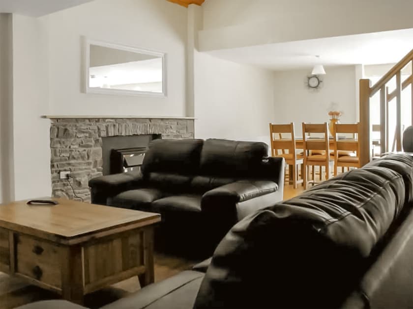 Open plan living space | Glynogwr Lodge, Black Mill, near Bridgend