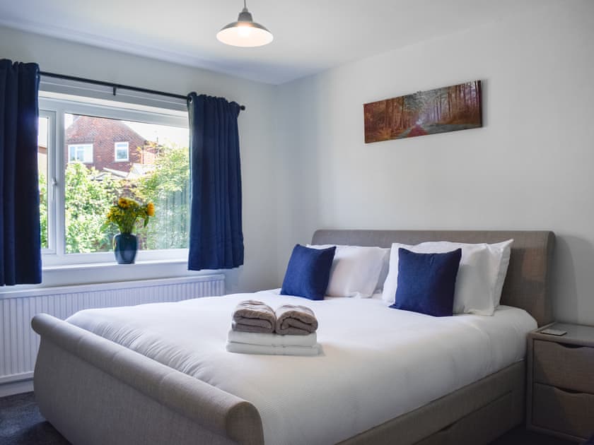 Super King bedroom  | The Bungalow, Staithes, near Saltburn-by-the-Sea