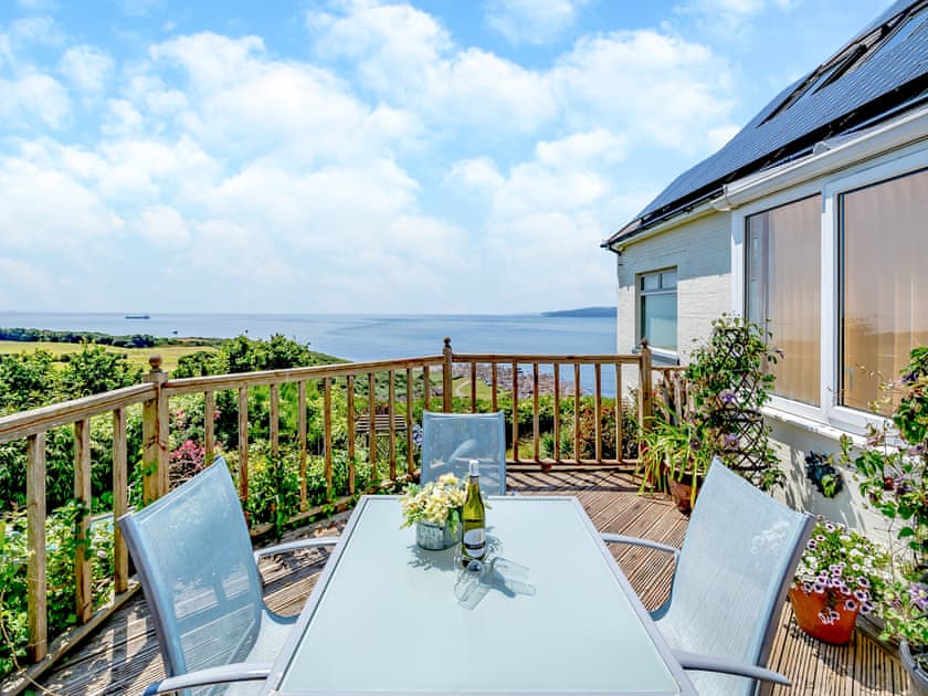 Balcony | Crownhill Bay Penthouse - Crownhill Bay House, Down Thomas, near Plymouth