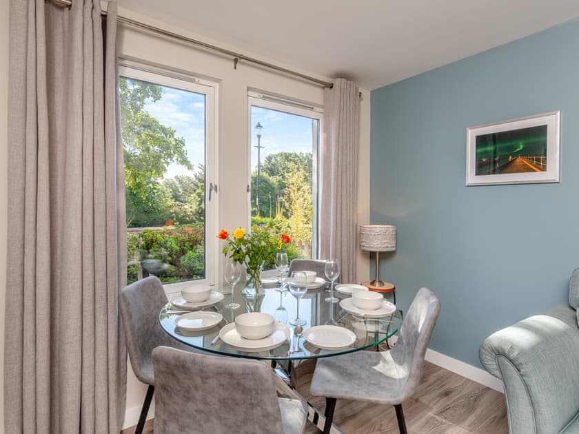 Open plan living space | Riverside Apartment, Nairn