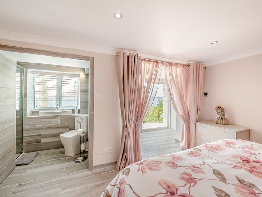 Double bedroom | Crownhill Bay Garden Suite - Crownhill Bay House, Down Thomas, near Plymouth