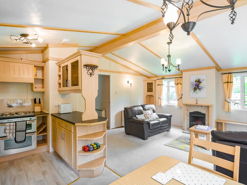 Kitchen area | The Beehive C29 - Garth Holiday Park, Machynlleth