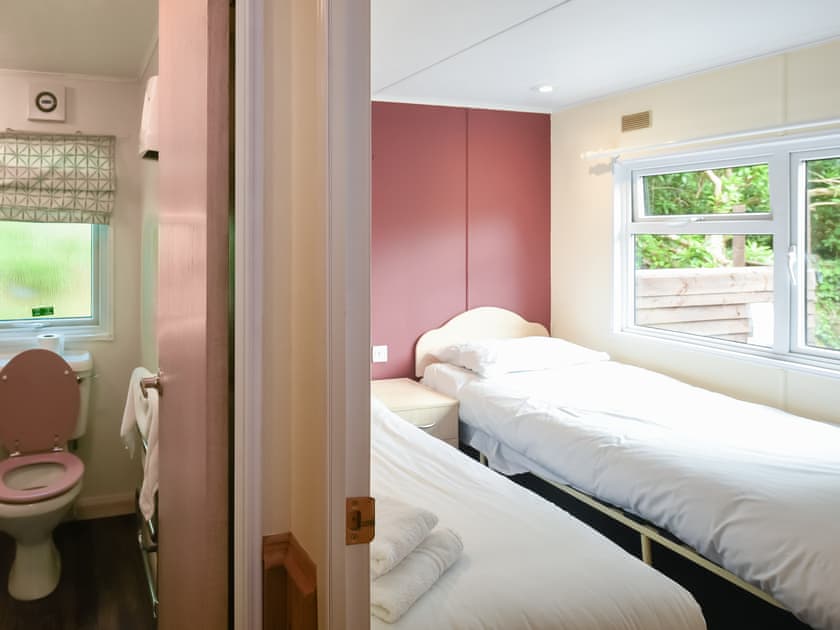 Twin bedroom | Garth Holiday Park - The Squirrels Drey C32 - Garth Caravan Park, Machynlleth