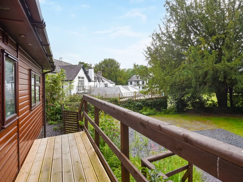 Decking | Garth Holiday Park - The Squirrels Drey C32 - Garth Caravan Park, Machynlleth